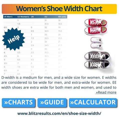 Shoe Width Guide: Size Charts + How to Measure at Home.